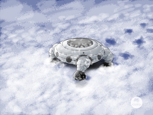 An artist’s impression of a robot.