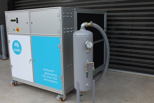 Steel cabinet with gas tank attached
