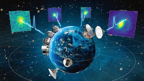 graphic showing the various telesccopes involved in the breakthrough