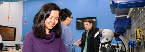 3 people at the Lindfield Collaboration Hub