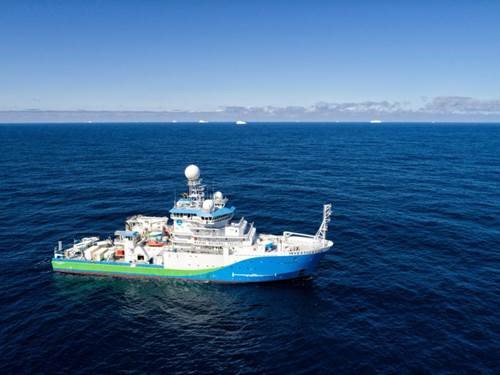 RV Investigator at sea. 