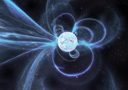 Artist’s impression of the active magnetar Swift J1818.0-1607.