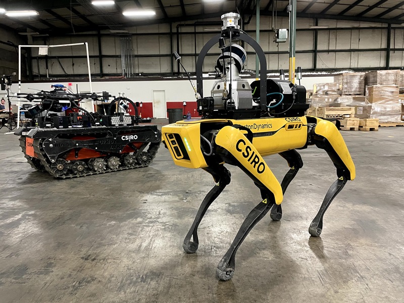 Three of team CSIRO's Data61's robots