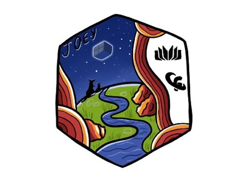 Kate Deane's winning 'Joey' mission patch design