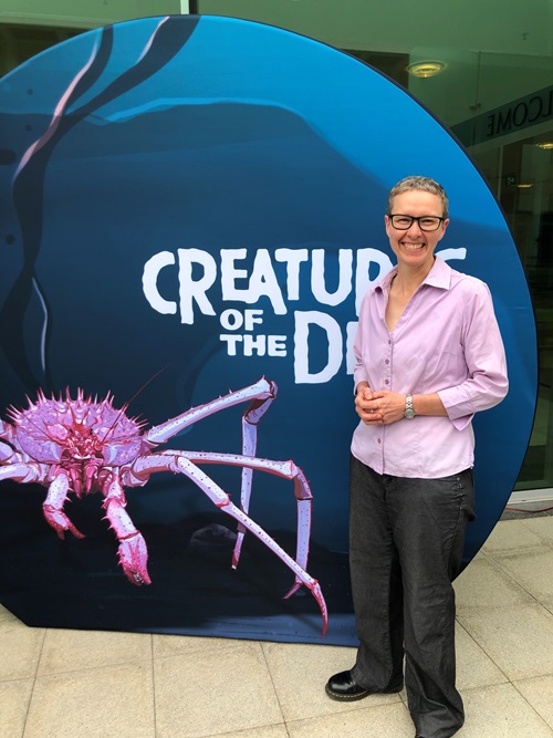 Professor Elanor Huntington at the RAM Creatures of the Deep launch event.