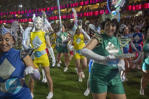 Our team marching in the Sydney Gay and Lesbian Mardi Gras parade.