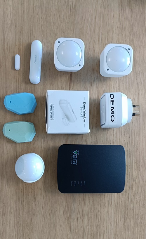 Discrete sensors are placed around the home to monitor activity