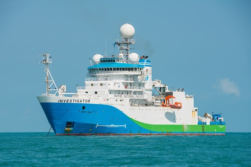 Photo of CSIRO scientific research vessel the RV Investigator.