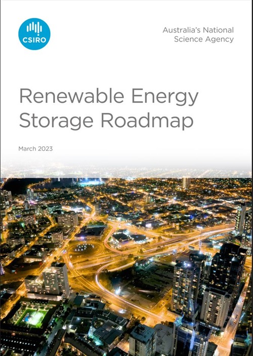 Renewable Energy Storage Roadmap report cover.
