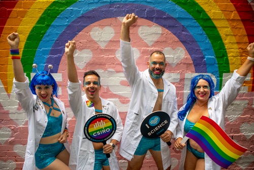 CSIROs team of 70 marchers will be grooving to Kylie Minogue Icono Pop and Charli XCX