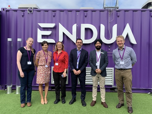 Ashleigh Cousins, Vicky Au, Claire Jordan-Peters and Sarb Giddey (CSIRO) with Endua CEO Paul Sernia.