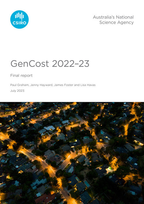 GenCost report cover