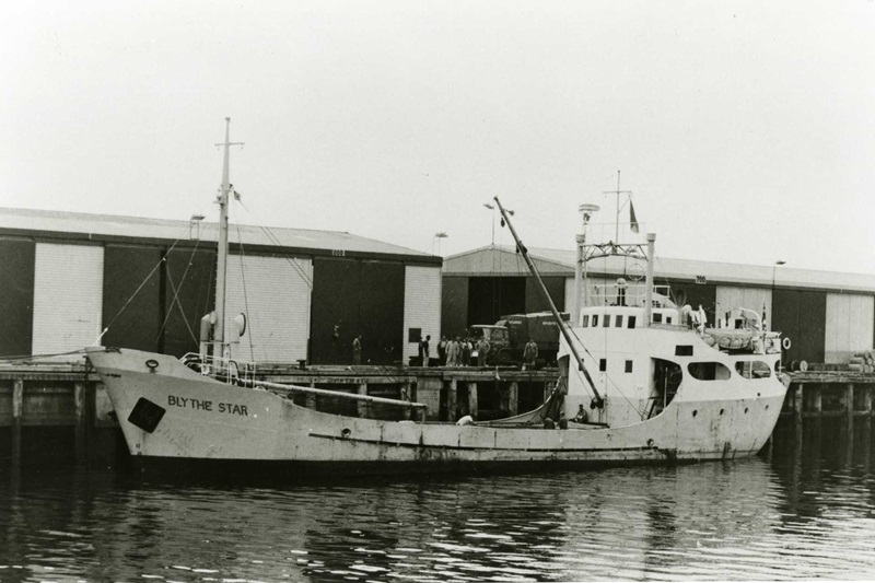 A historical photo of motor vessel MV Blythe Star.