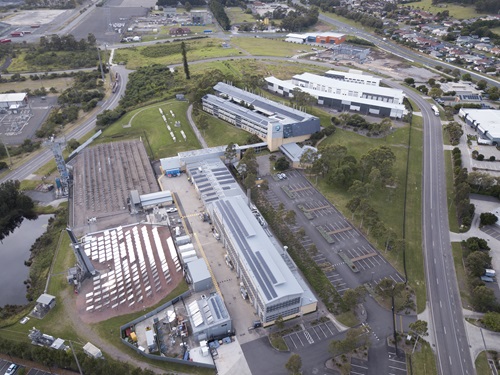 Newcastle's solar facility. 