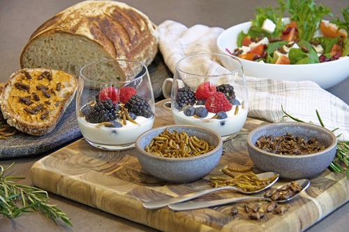 Food derived from crickets and flies can cause allergic reactions in people with existing shellfish allergy.