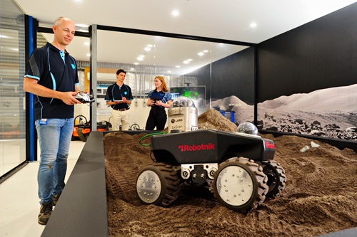 The purpose-built facility in Brisbane provides a Moon-like environment for testing and evaluating rovers and related equipment.
