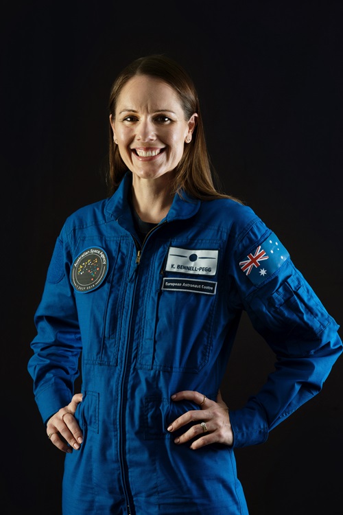 The first qualified astronaut under the Australian flag, Katherine Bennell-Pegg.
