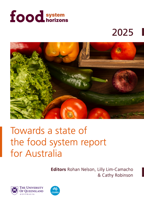 Report cover for Towards a state of the food system report for Australia