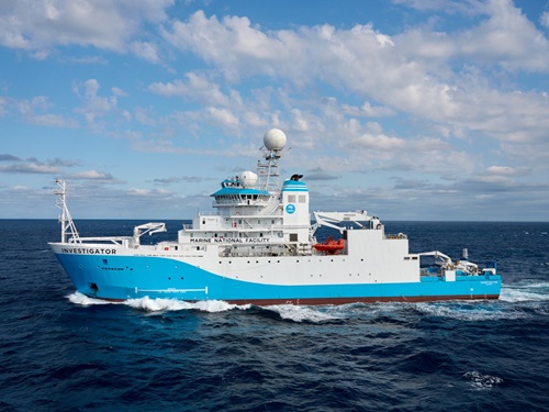 CSIRO research vessel Investigator at sea