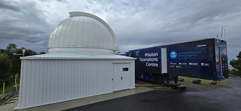 CSIRO's Mobile Mission Operations Centre is supporting ANU's optical communications demonstration.