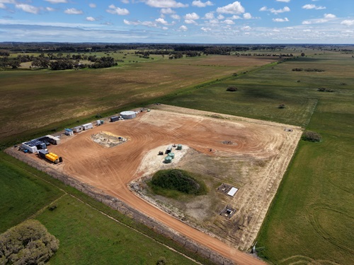 Aerial view of CSIRO's In-Situ carbon storage field laboratory in Western Austalia's south-west.