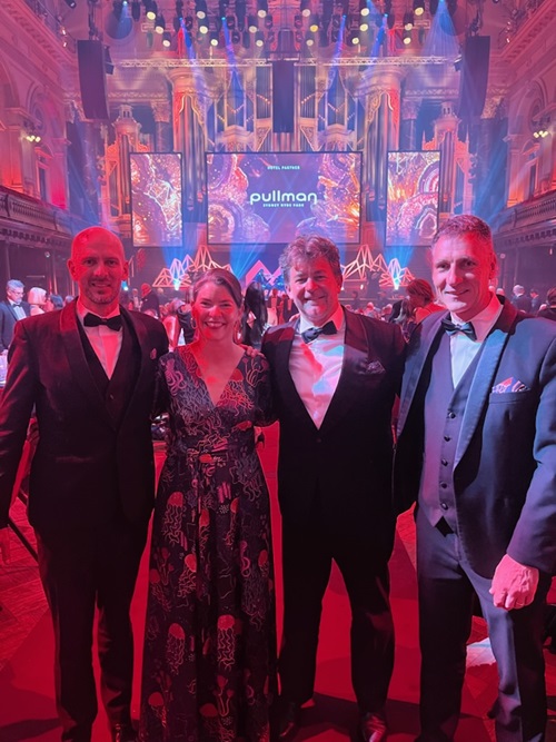 L-R: Grant Smith and Claire Spillman (BOM), Jason Hartog and Alistair Hobday (CSIRO) at the announcement of the 2026 Eureka Awards.