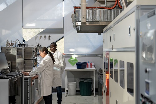 Lab at Membrane Pilot Facility