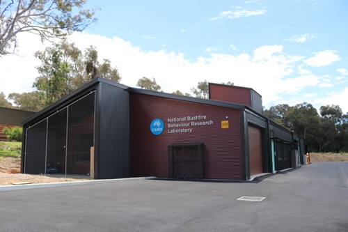 Outside view of the National Bushfire Behaviour Research Laboratory at Black Mountain, Canberra.
