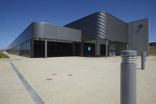 A steel building