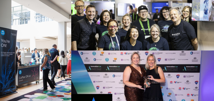 Collage of images from various events attended by ON innovation team