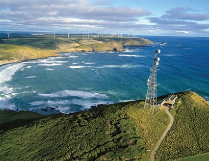 Areial view of the Cape Grim Baseline Air Pollution Station