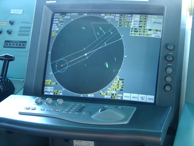 A ship navigation radar system