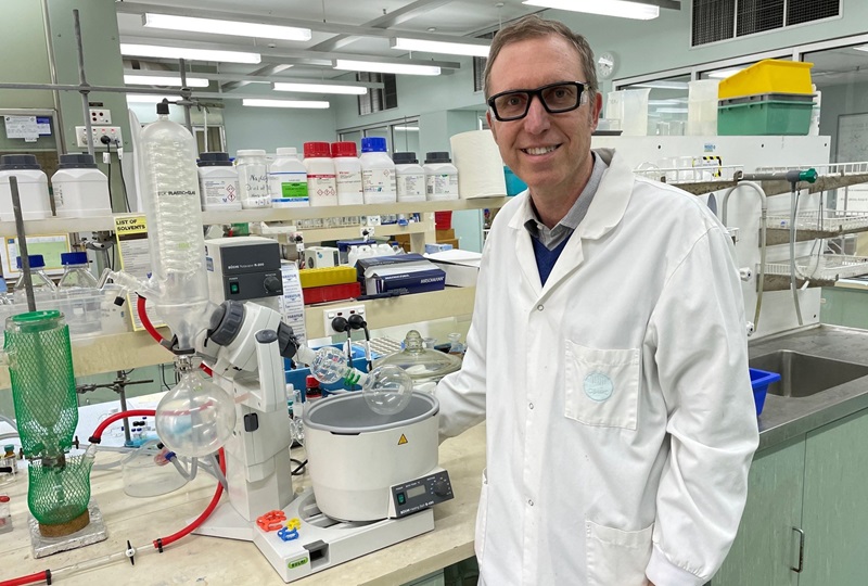 CSIRO Principal Research Scientist Dr Adam Meyer in the lab