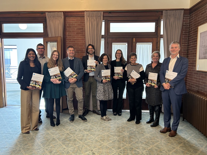 Image of 10 men and women at the launch of the roadmap