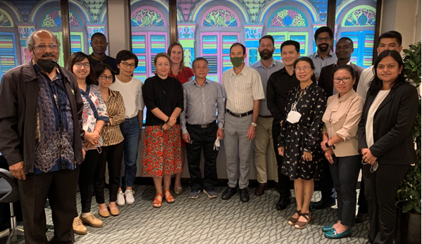 Group shot of partners from Southeast Asia and Australia who worked on the fall armyworm spread project.