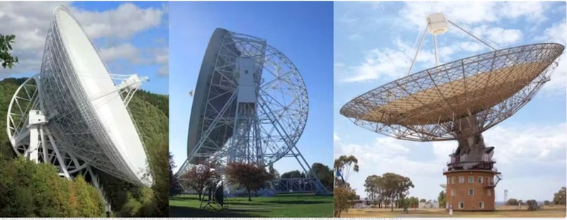 Three large telescopes