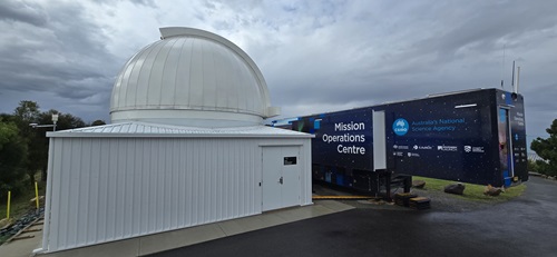 CSIRO's Mobile Mission Operations Centre is supporting ANU's optical communications demonstration.