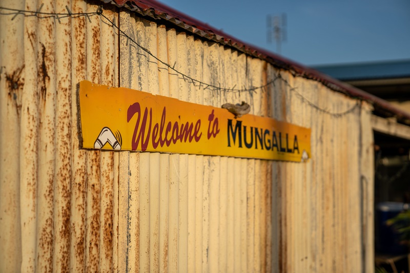 Sign saying Welcome to Mungalla
