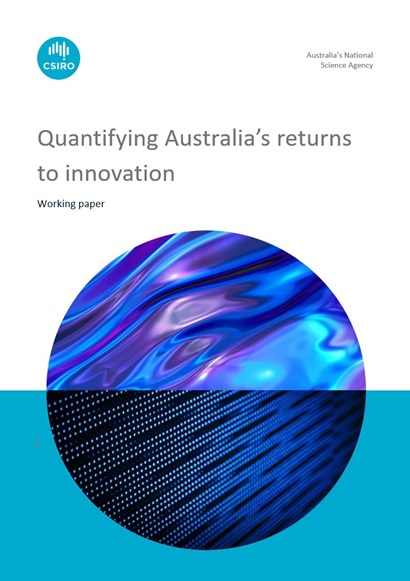 Front cover of the Quantifying Australia's returns to innovation report