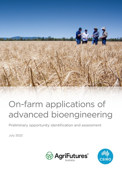 Front cover of On-farm Applications of Advanced Bioengineering Report