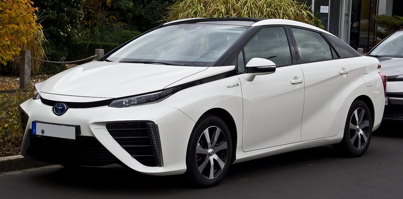 Photo of a hydrogen-powered car.