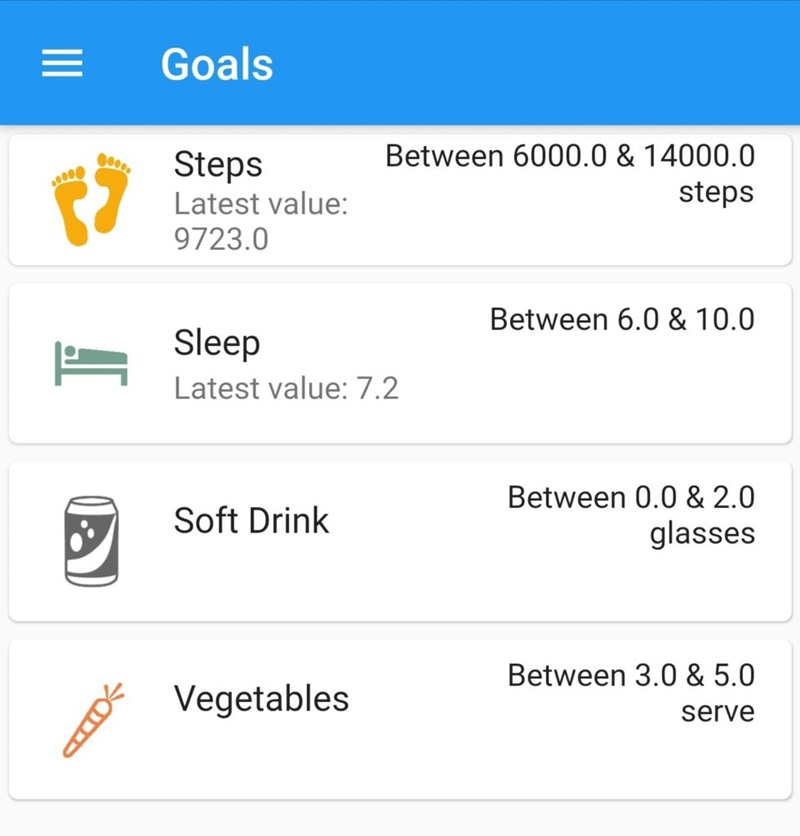 Pregnant women can log log their health information easily in the mobile app.