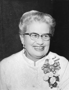 black and white photo of Nancy Burbidge