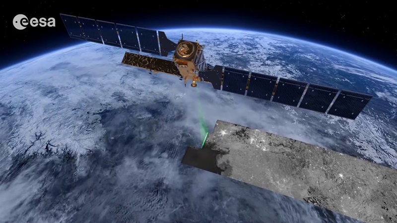 An artist impression of the Sentinel-1 SAR satellite (credit: European Space Agency)