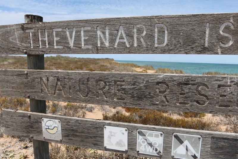 nature reserve board naming Thevenard Island