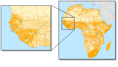 African and West African sections of the Global Road Network.