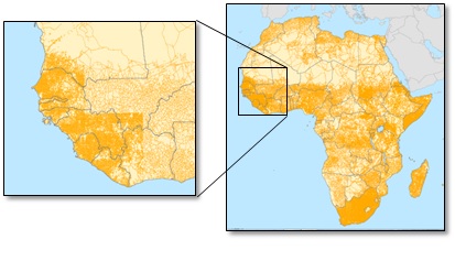 African and West African sections of the Global Road Network.