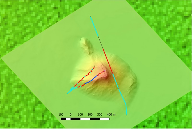 computer generated map of seafloor