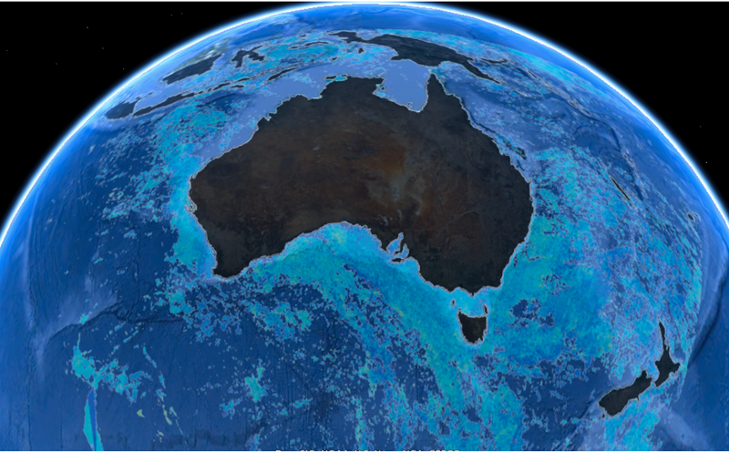 Graphic of an aerial view of Australia 