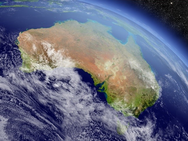 Aerial view of Australia